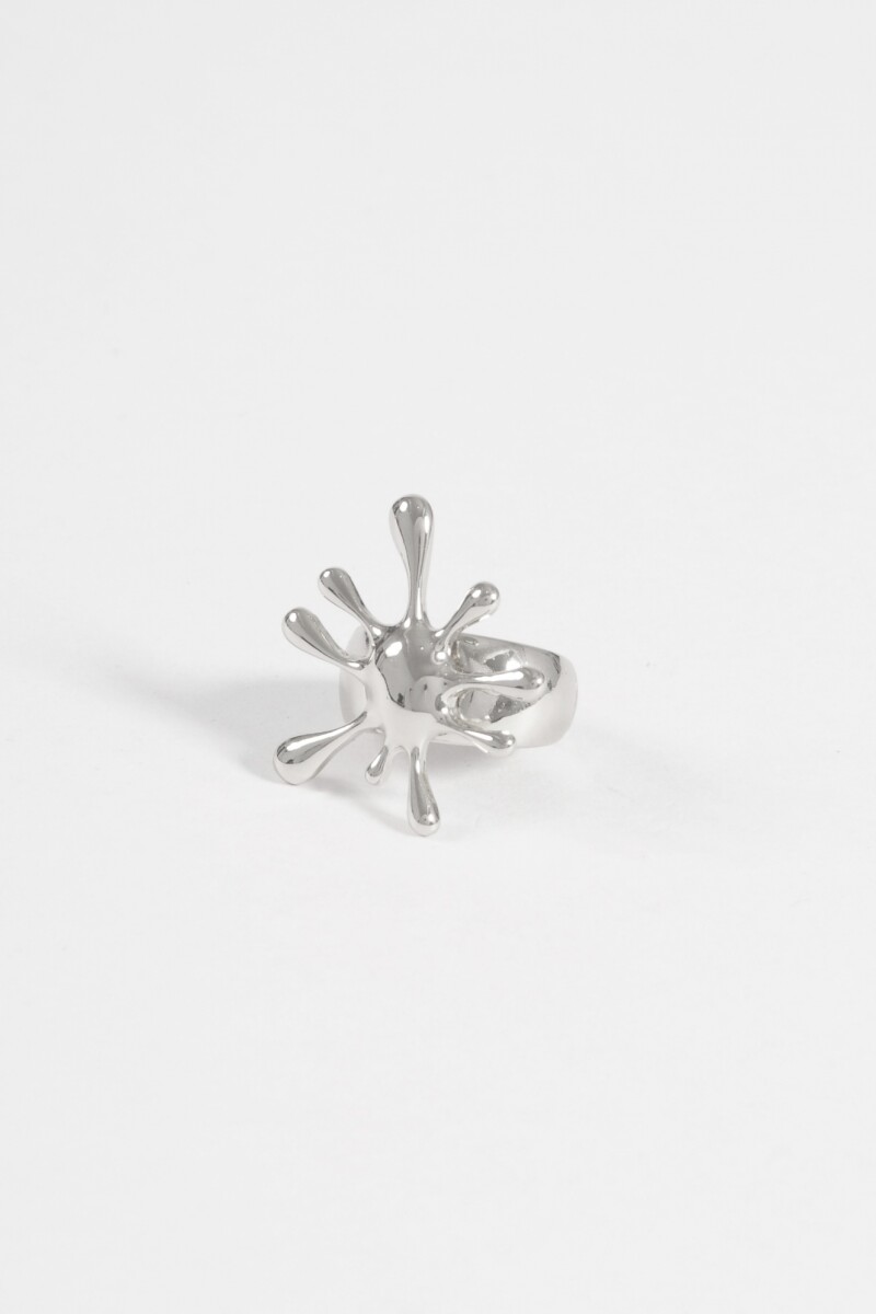 Anillo spot elastizado plateado