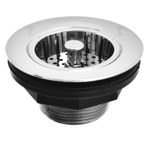 Válvula Americana Cromada Con Canastilla Filtro Luconi de Pileta Cocina Desagüe 3 1/2 - COD PE 058 Válvula Americana Cromada Con Canastilla Filtro Luconi de Pileta Cocina Desagüe 3 1/2 - COD PE 058
