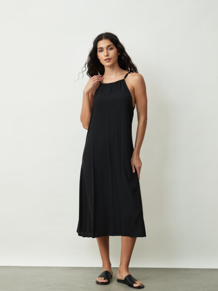 VESTIDO PADERNO NEGRO