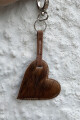 Llavero love Pelo beige
