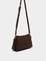 Bolso Bandolera Grabado Animal marron
