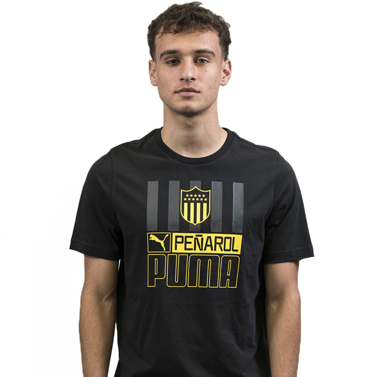 Remera de Hombre Puma Peñarol - Negro - Amarillo 