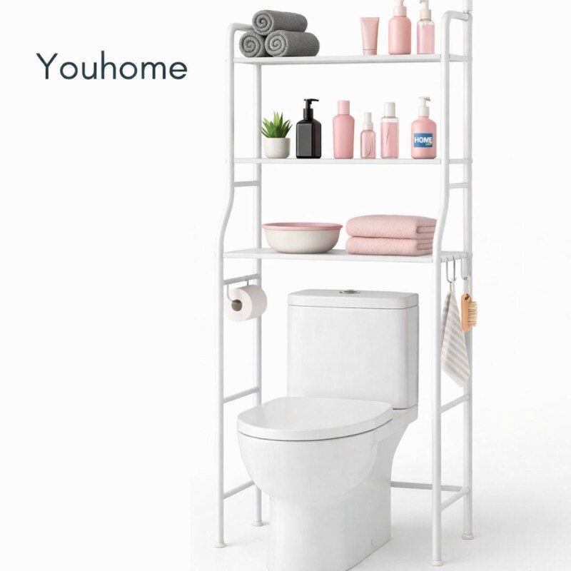 Mueble Baño Estante Inodoro Lavarropa Estanteria Organiza Blanco Mueble Baño Estante Inodoro Lavarropa Estanteria Organiza Blanco