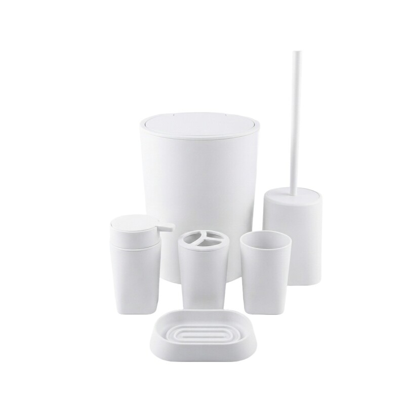 JGO DE ACCES BLANCO P/BAÑO 6PZAS Unica