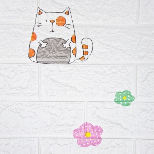 Revestimiento Pared Diseño Fácil Colocación 3d 70x77cm Color Variante Animales