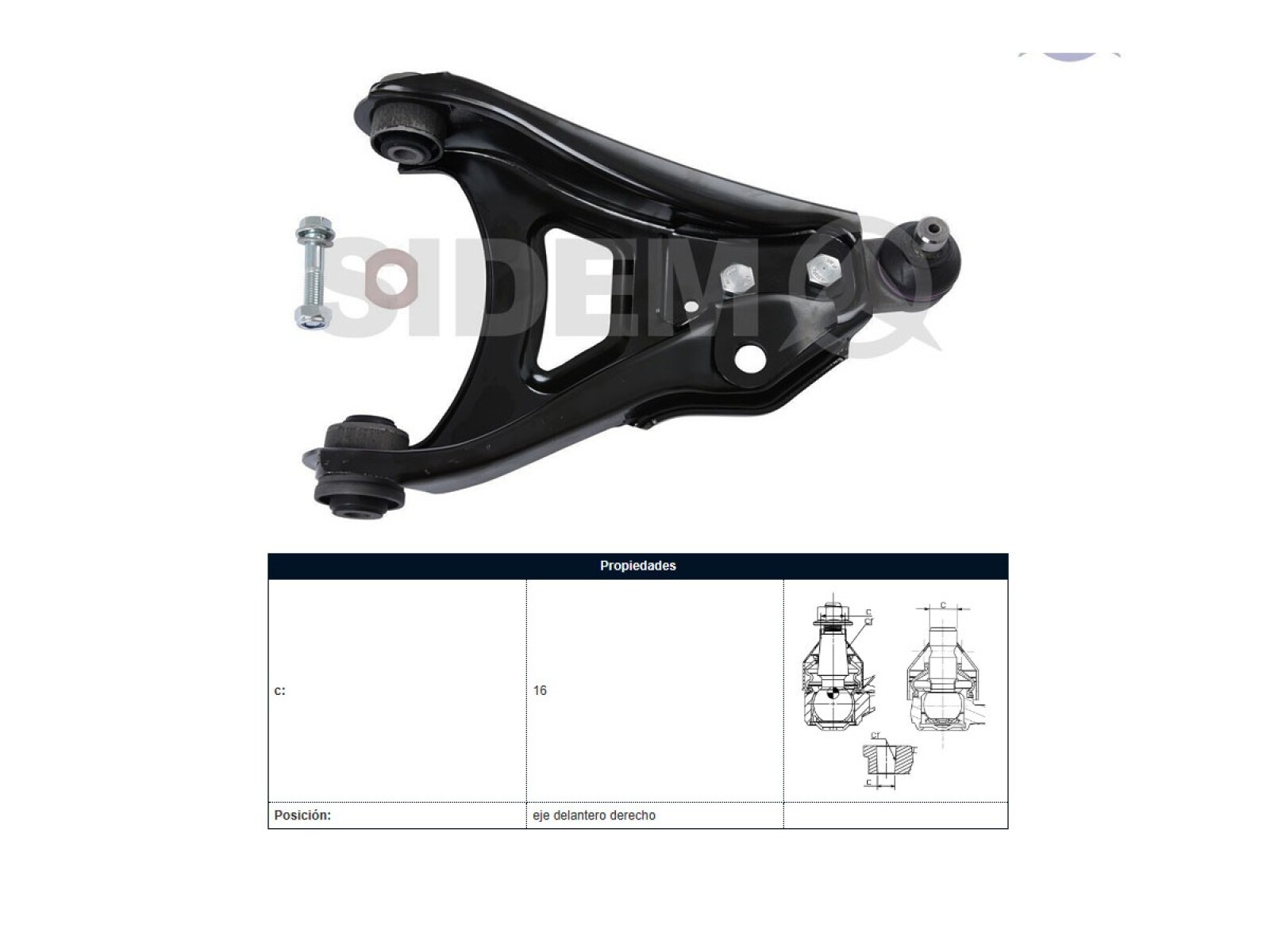 Parilla De Suspension Delantera Renault Clio 96-99 Der 