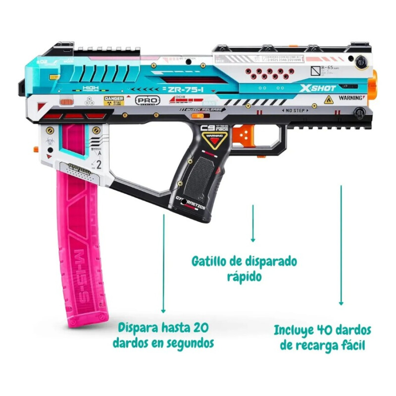 Escopeta X-Shot Slam Fire 40 Dardos Escopeta X-Shot Slam Fire 40 Dardos