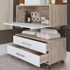 Mueble Baño Class De 80cm Pileta+espejo Premium Nogal/Blanco Mueble Baño Class De 80cm Pileta+espejo Premium Nogal/blanco