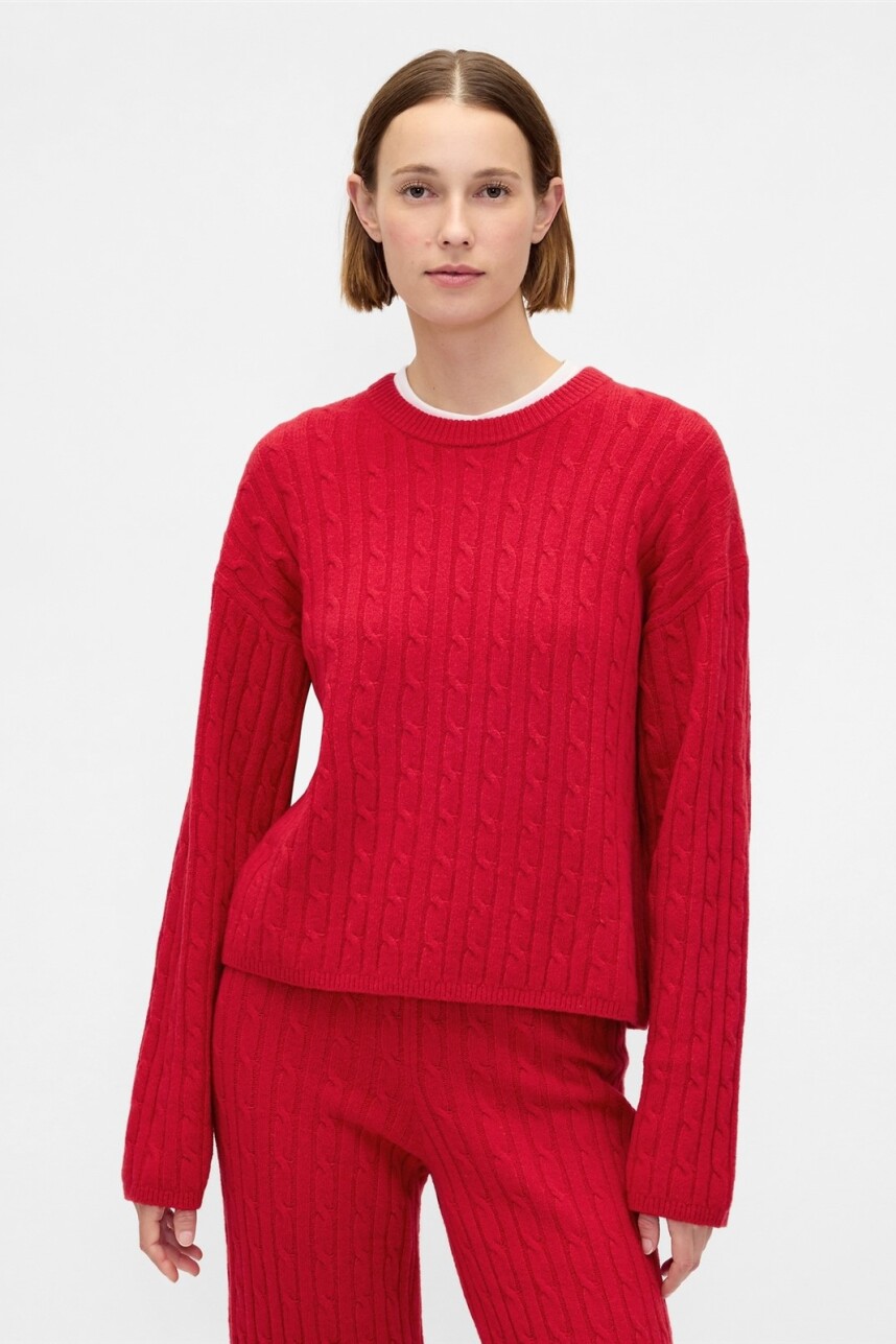 Buzo Cashsoft Ochos Mujer Modern Red