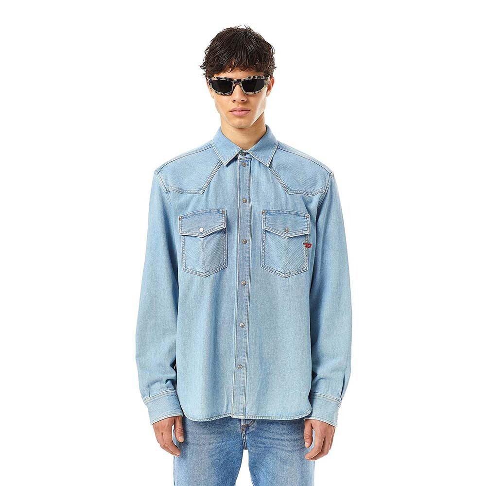 Camisa Para Hombre D-Ocean Blue Denim