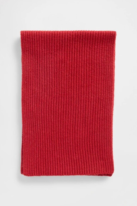 Bufanda Cozy Rib Mujer Modern Red