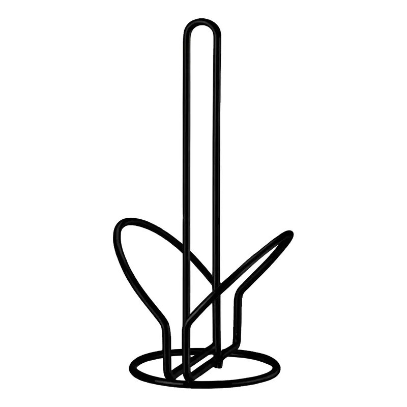 Portarollo De Cocina De Acero Negro Portarollo De Cocina De Acero Negro