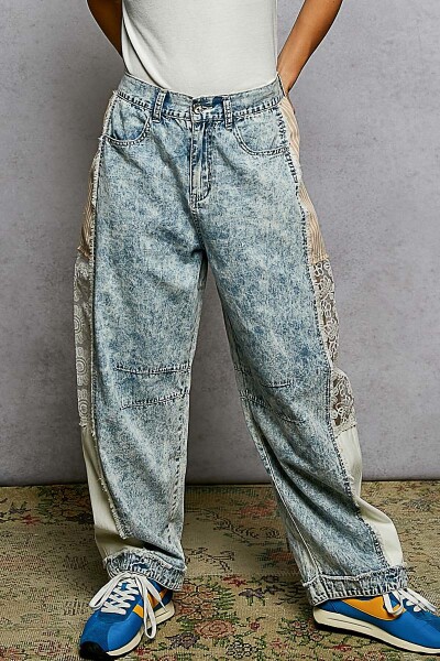PANTALON BARREL Denim