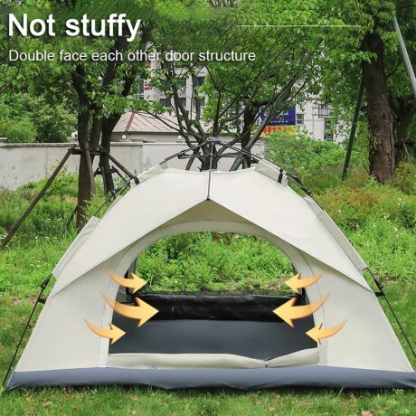Carpa automática 2 personas Crema