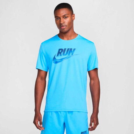 Remera Nike Run Energy Miler Top de Hombre azul