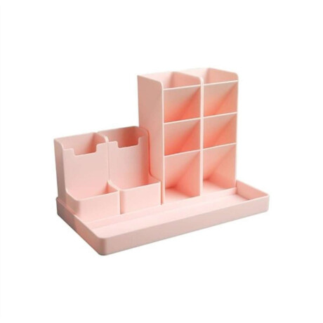 Organizador para útiles múltiples divisiones Rosado