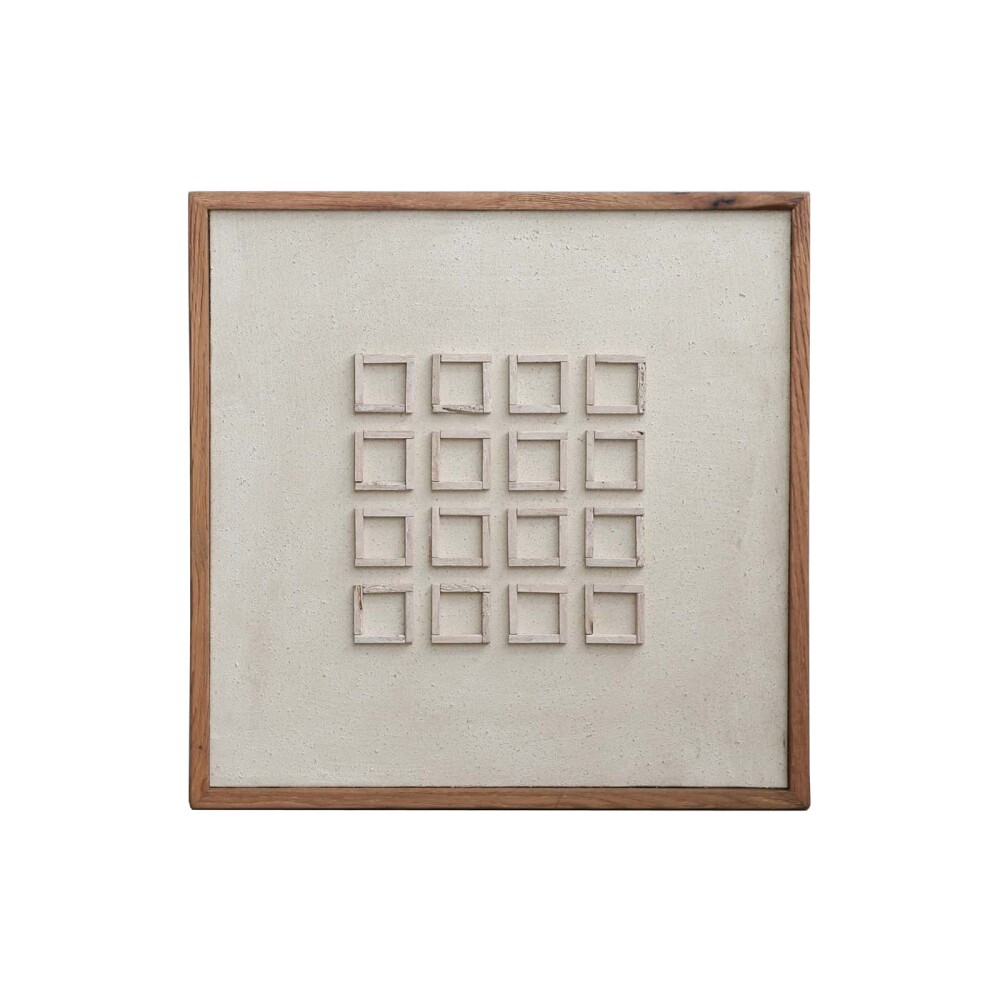 CUADRO MADERA NATURAL-BEIGE FE8515