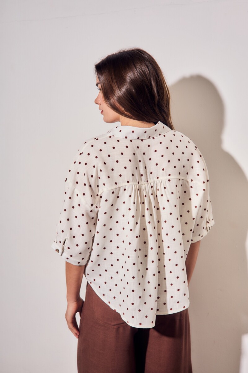 Blusa Lunares Nacar