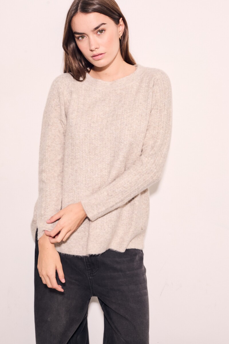 Sweater Texturado Vison
