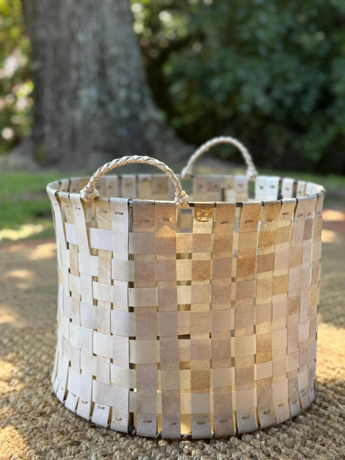 Round Braided Basket crudo n/a