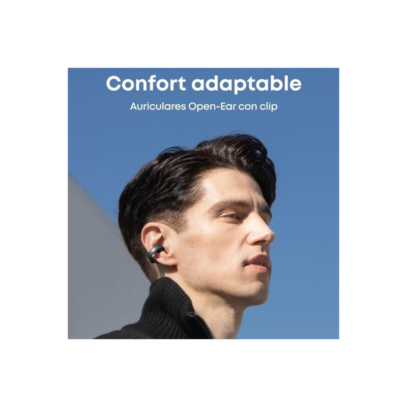 Auriculares Inalámbricos Anker Soundcore AeroClip Negro Auriculares Inalámbricos Anker Soundcore AeroClip Negro