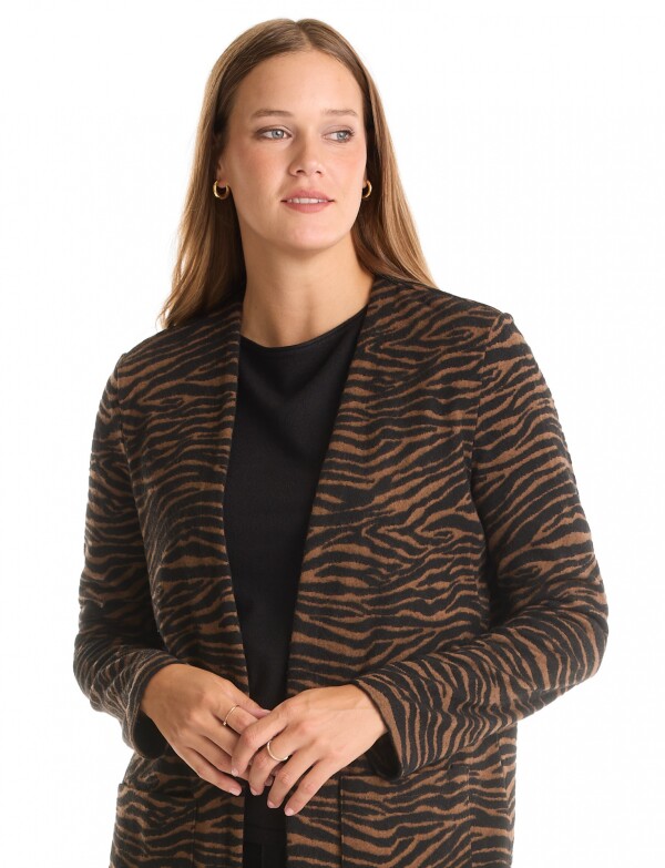 Cardigan Cozy NEGRO/MARRON