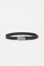 CINTURON BUCKLE LOGO Negro
