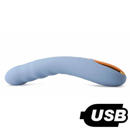 Vibrador de Empuje con Aplicación y Carga USB Ava Neo Azul