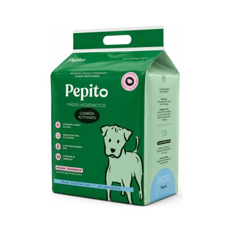 Pads Pepito 28 Unid 75x60 cm Carbón Pads Pepito 28 Unid 75x60 cm Carbón