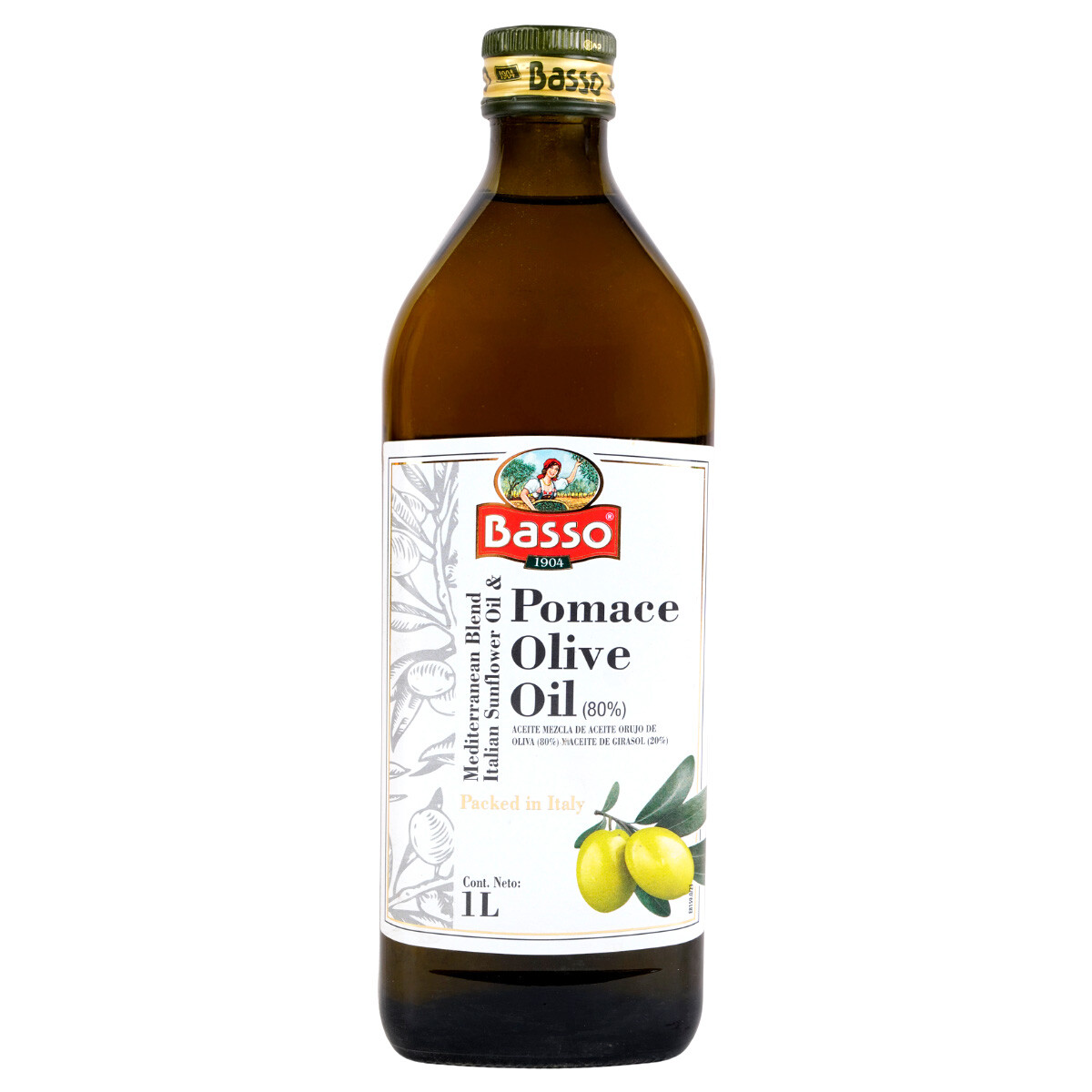 ACEITE DE ORUJO DE OLIVA BASSO MEZCLA 80/20 1L 