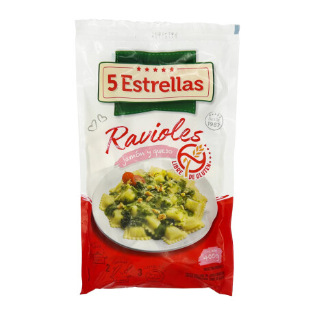 Raviol Jamon Y Queso Sin Gluten 5* 400 Gs Raviol Jamon Y Queso Sin Gluten 5* 400 Gs