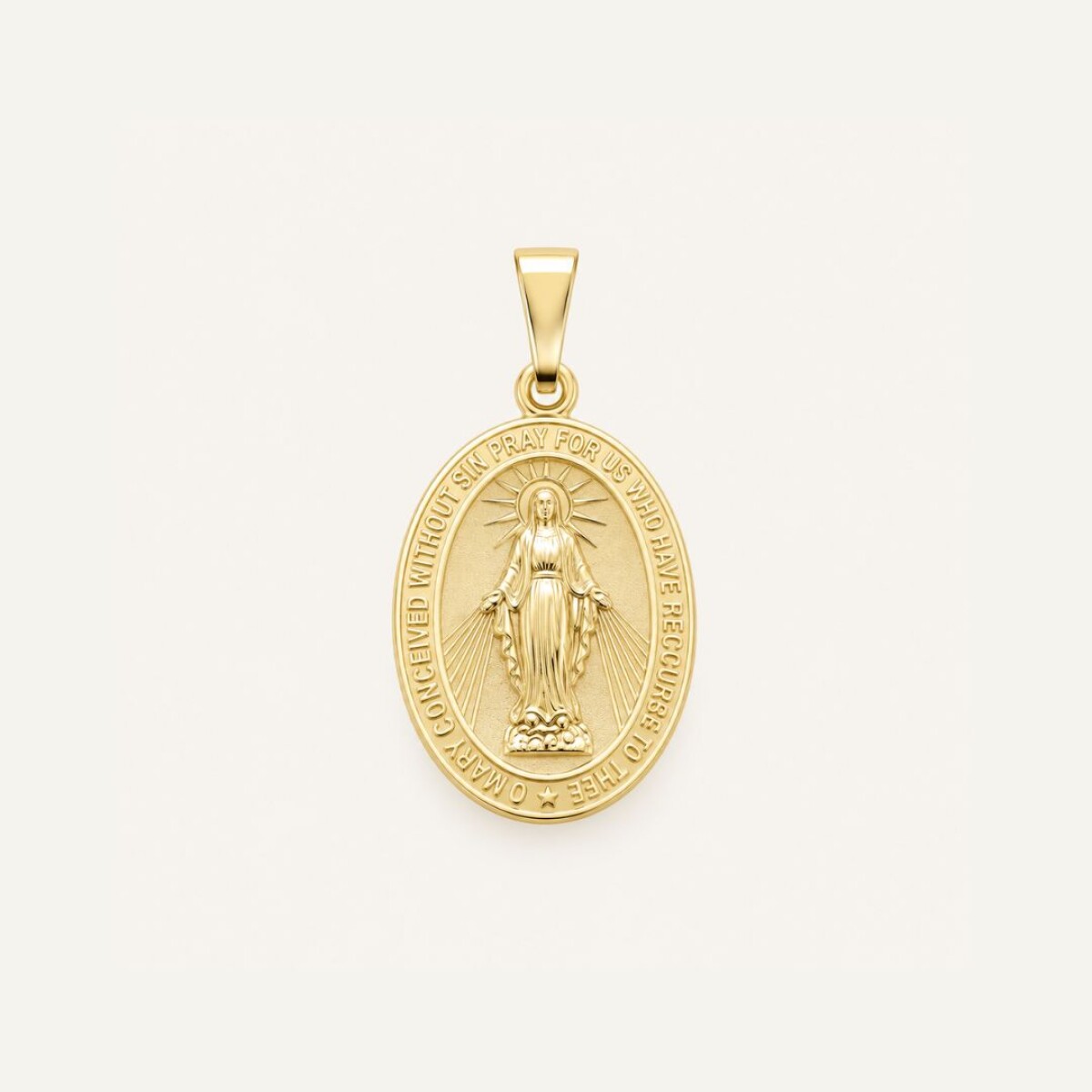 Medalla Virgen Milagrosa N3 - Oro 10k 