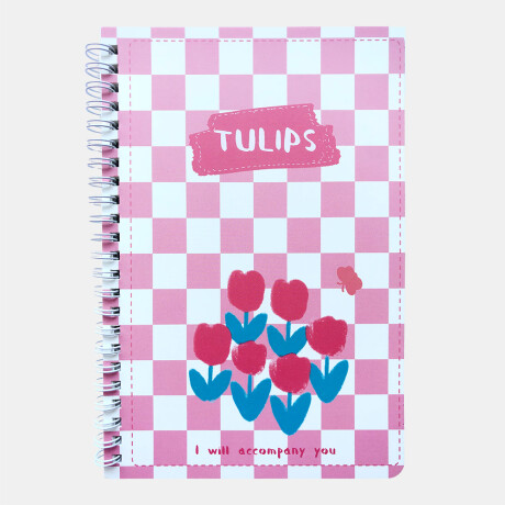 Libreta A5 Estampada Diseño Rosa 09