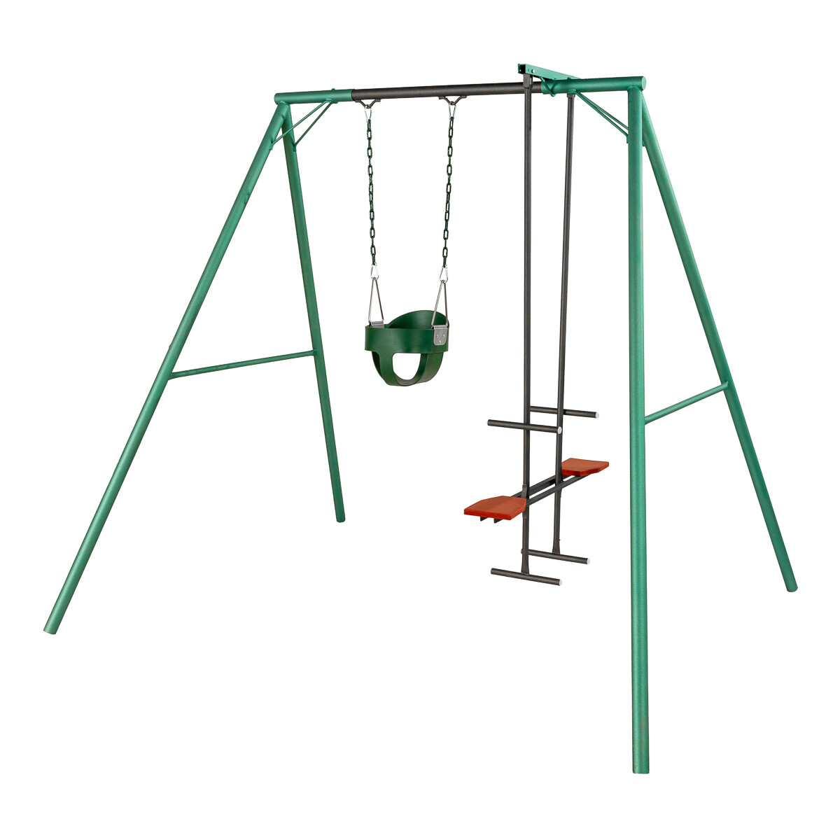 Hamaca de Plaza con caballito y hamacas de bebé, altura 2,15 mts 