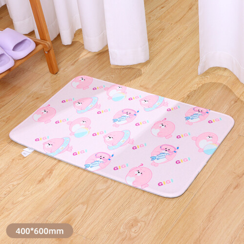 Alfombra Para El Baño De Terciopelo - Rosa Alfombra Para El Baño De Terciopelo - Rosa