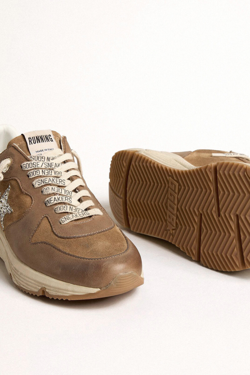 ZAPATILLA RUNNING SOLE Tabaco
