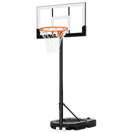 Aro de Básquet De Pie con Red Base Altura Regulable Portátil Negro