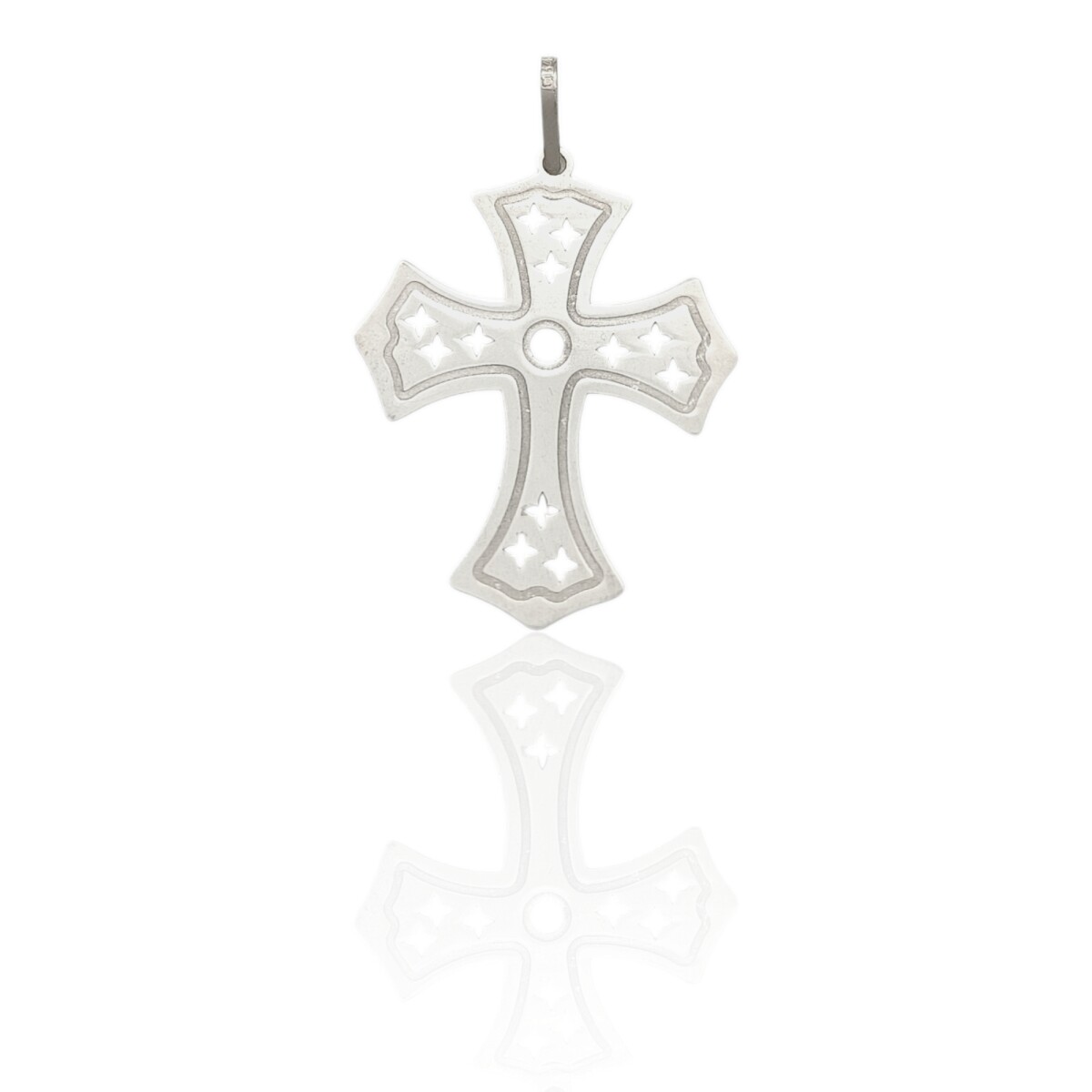 Dije Cruz Calada-Plata 925-Sin piedra-CP3185 - sinpiedra 