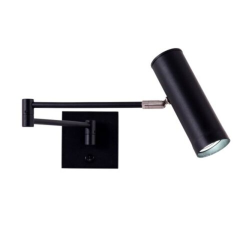 APLIQUE TUBO BRAZO DOBLE ORIENTABLE C/INTERRUP 1L GU10 NEGRO APLIQUE TUBO BRAZO DOBLE ORIENTABLE C/INTERRUP 1L GU10 NEGRO