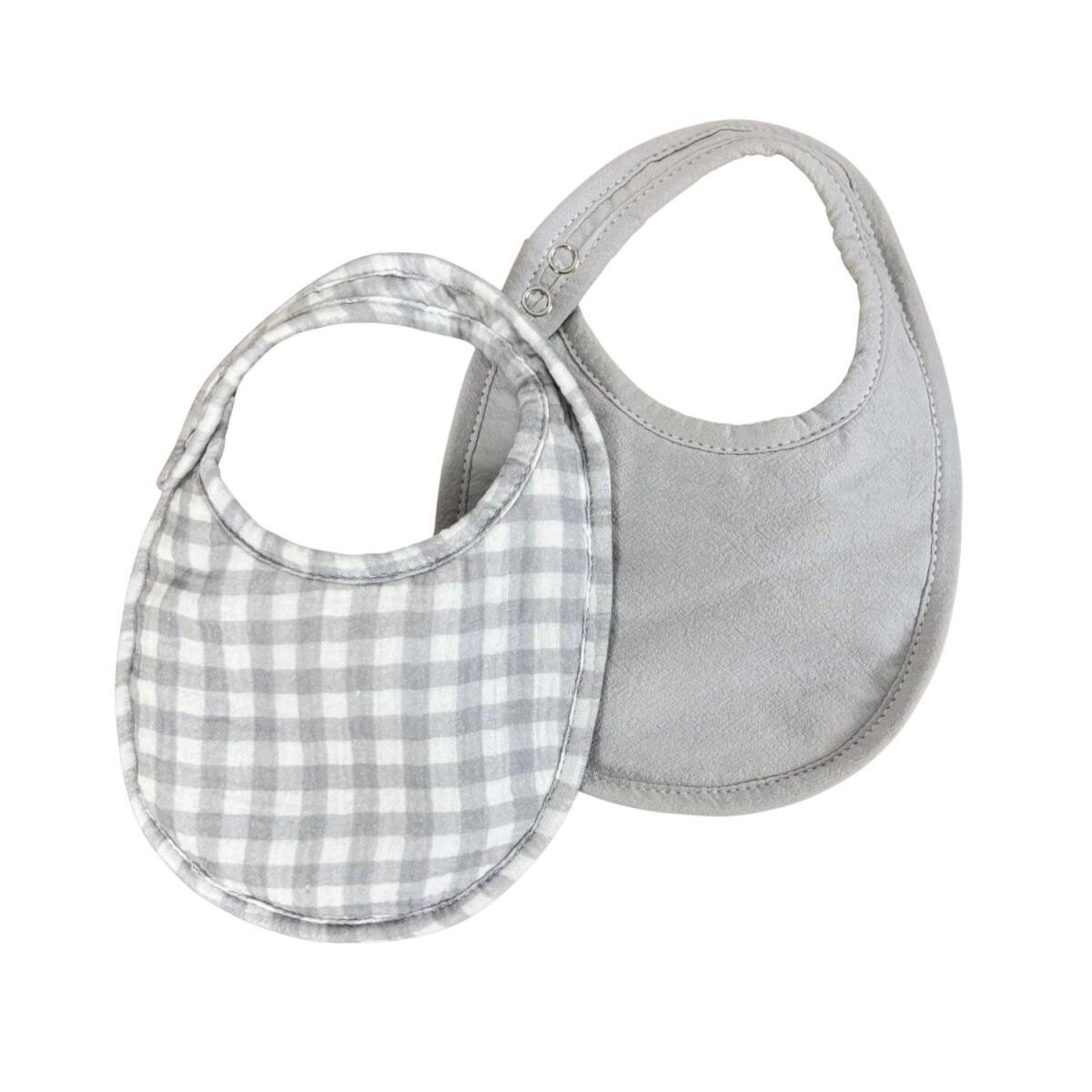 Baberos Packx2 Bib - Vichy Gris 