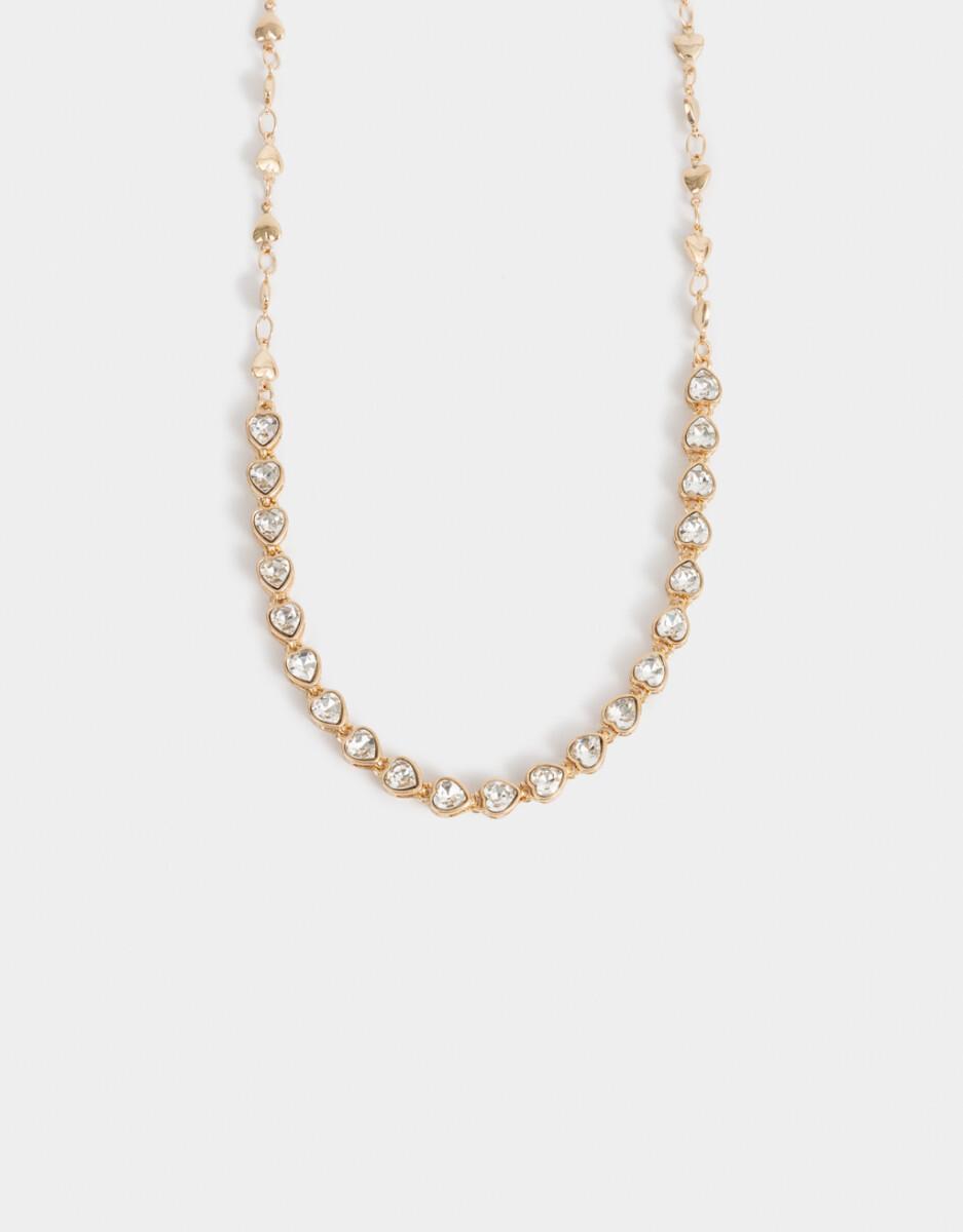 Collar Corto Con Strass 