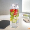 Botella acrílica estilo caja de leche grande 1L Botella acrílica estilo caja de leche grande 1L