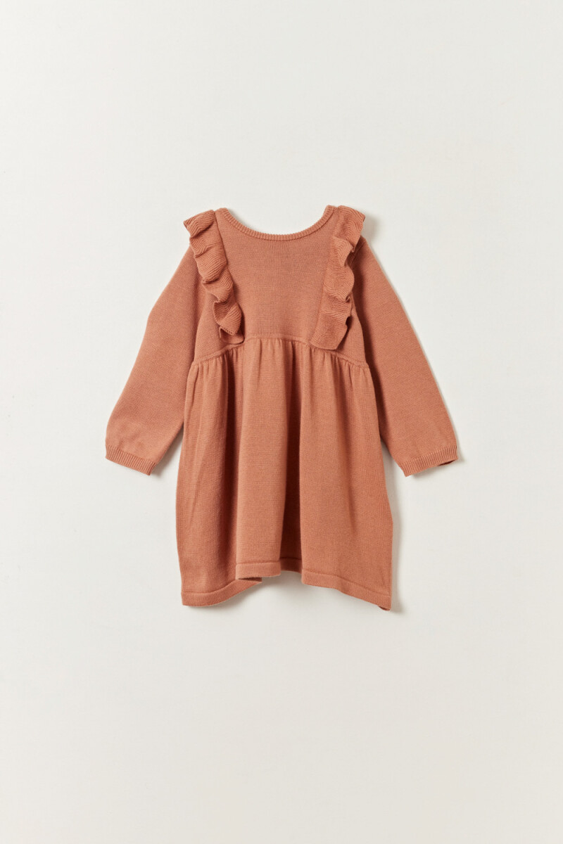 Vestido punto Tostado