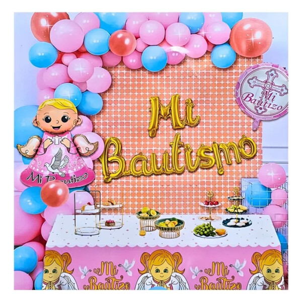 Kit De Decoración De Globos, Tema Bautismo Kit De Decoración De Globos, Tema Bautismo