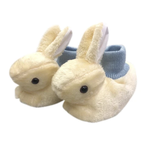 Pantufla Peluda Conejo Beige o Marrón T 24-29 BEIGE