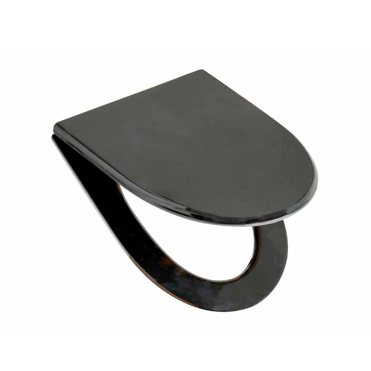 Tapa Inodoro Mdf H-Cr Marina Negra Laqueada 