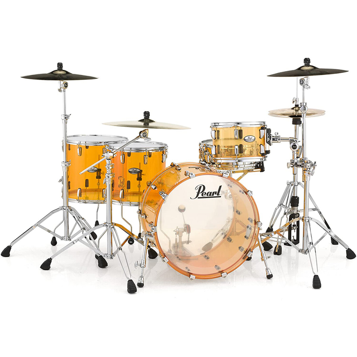 Batería Pearl Crystal Fusion 4cs Tang 4 Cuerpos 