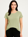 Remera Cordata Verde Grisaceo