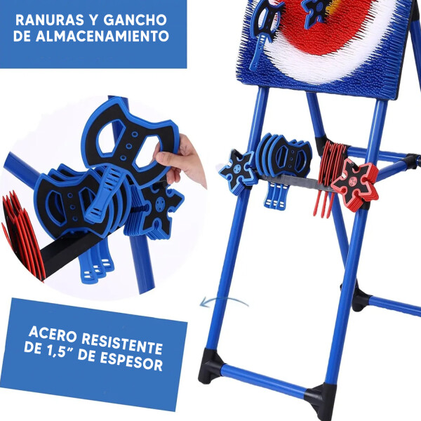 Tiro Al Blanco Con Hachas Y Estrellas Ninjas TIRO AL BLANCO CON HACHAS DW349