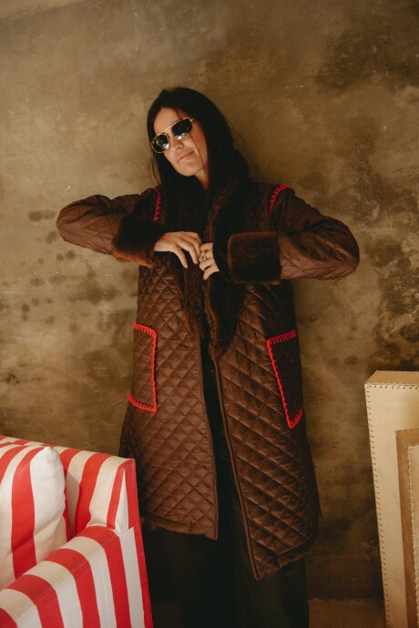 Macchiato Coat Long Chocolate